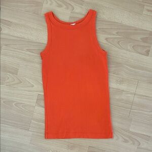 Arket Vibrant Orange-Red Tank Top 🍊